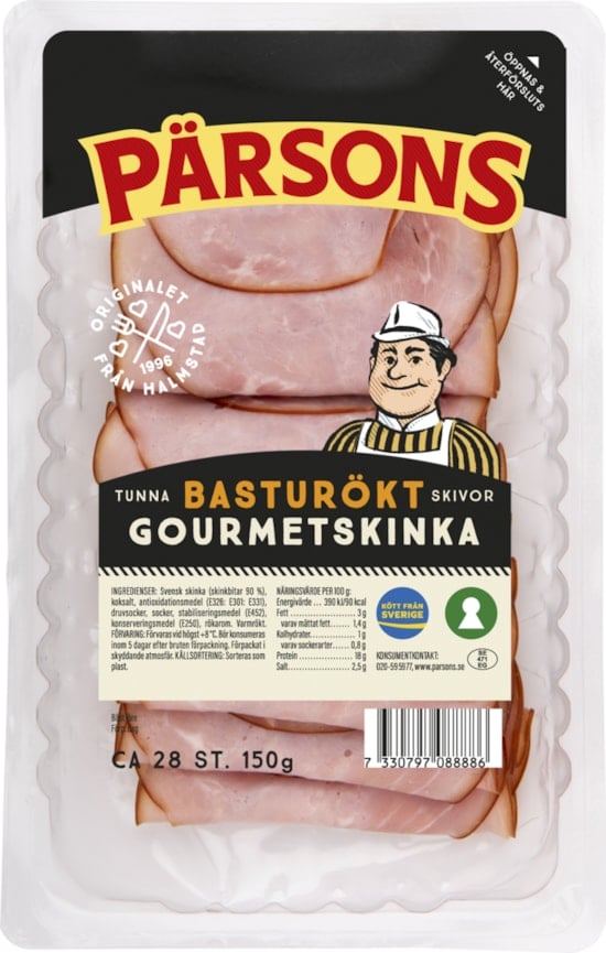 8888 BASTURÖKT GOURMETSKINKA OVAN