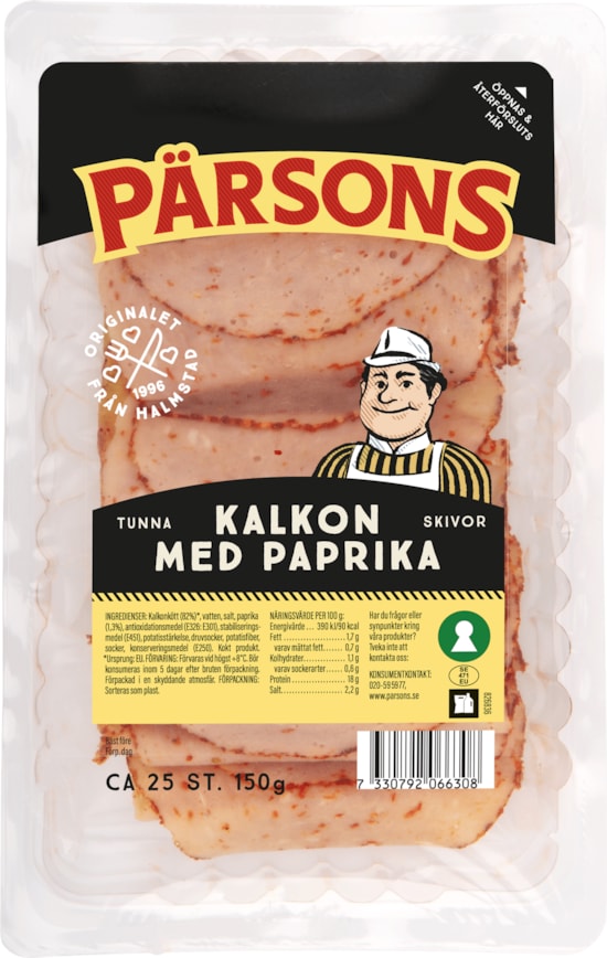 986630 Rökt kalkon med paprika ovan